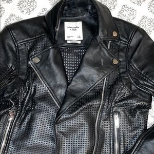 Abercrombie leather jacket